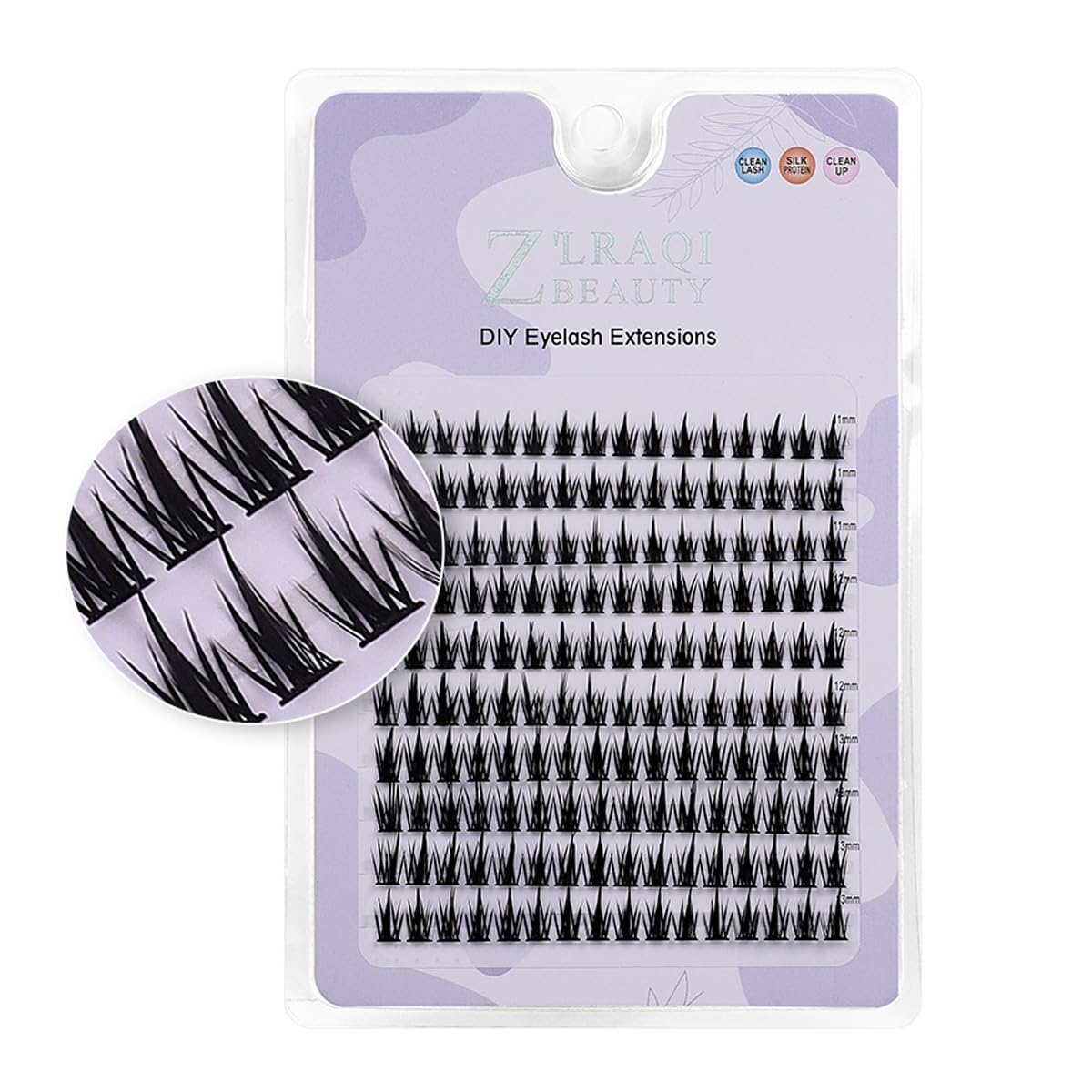 MAYCREATE False Eyelash Extensions Kit, DIY 160pcs Eye Lashes Clusters, 11-12-13mm Mixed Natural Curl False Eyelashes for Women Girls Home Use Wispy Lash MAYCREATE False Eyelash Extensions Kit, DIY 160pcs Eye Lashes Clusters, 11-12-13mm Mixed Natural Curl False Eyelashes for Women Girls Home Use Wispy Lash